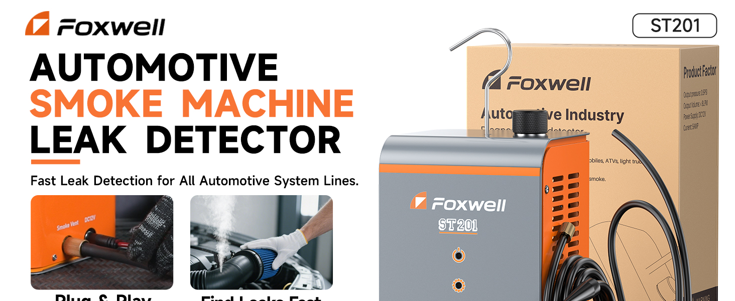 Amazon.com: FOXWELL 2026 ST201 Automotive Smoke Machine Leak